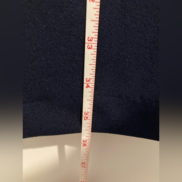 DKNY Navy blue dress with sheer sleeves size 2 - Picture 6 of 6